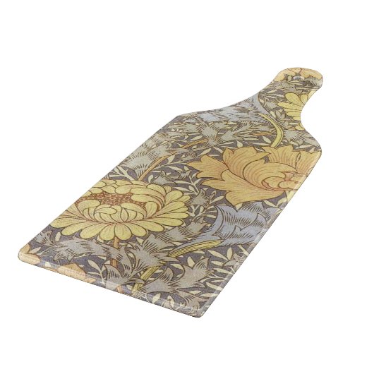 William Morris Chrysanthemum Mum Blume Schneidebrett (Ecke)