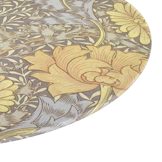 William Morris Chrysanthemum Mum Blume Schneidebrett (Ecke)