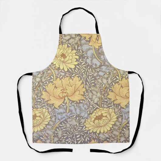 William Morris Chrysanthemum Mum Blume Schürze (Vorderseite)