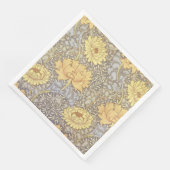 William Morris Chrysanthemum Mum Blume Serviette (Ecke)