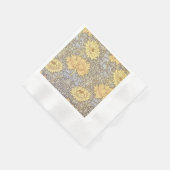 William Morris Chrysanthemum Mum Blume Serviette (Ecke)