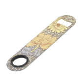 William Morris Chrysanthemum Mum Blume Speed Flaschenöffner (Vorderseite Schrägansicht)