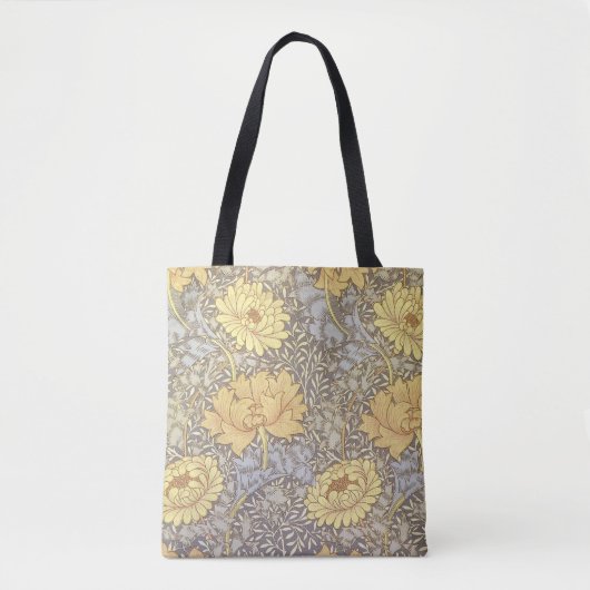 William Morris Chrysanthemum Mum Blume Tasche (Vorderseite)