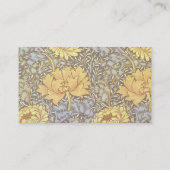 William Morris Chrysanthemum Mum Blume Visitenkarte (Rückseite)