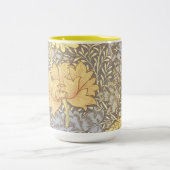 William Morris Chrysanthemum Mum Blume Zweifarbige Tasse (Mittel)