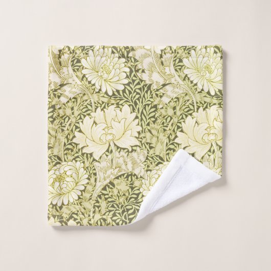 William Morris Chrysanthemum Muster Badhandtuch Set (Waschlappen)