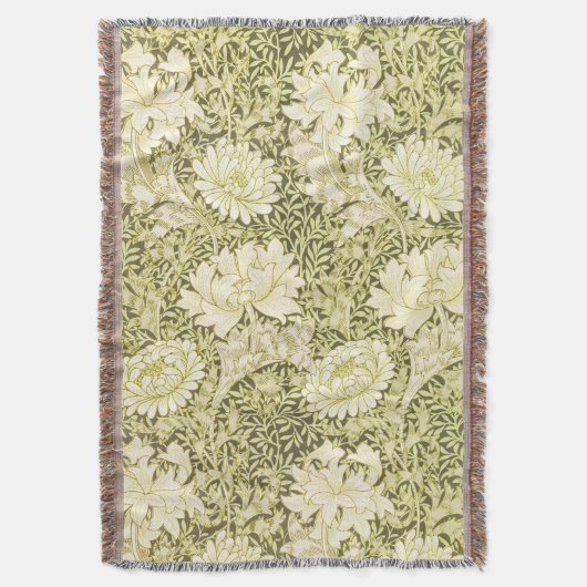 William Morris Chrysanthemum Muster Decke (Vorderseite Vertikal)