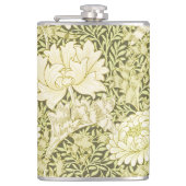 William Morris Chrysanthemum Muster Flachmann (Vorderseite)