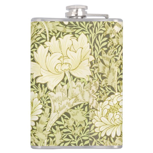 William Morris Chrysanthemum Muster Flachmann (Rückseite)