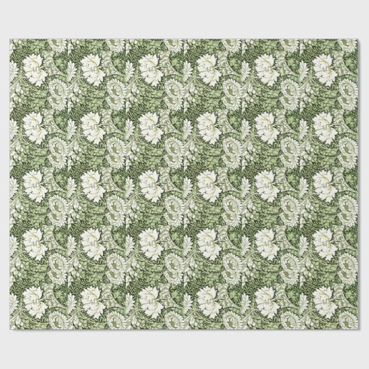 William Morris - Chrysanthemum-Muster Geschenkpapier (Flach)