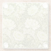 William Morris Chrysanthemum Muster Glasuntersetzer (Rückseite)