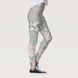 William Morris Chrysanthemum-Muster-Leggings Leggings