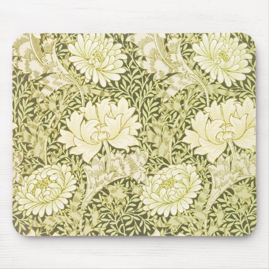 William Morris Chrysanthemum Muster Mousepad (Vorne)