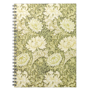 William Morris Chrysanthemum Muster Notizblock