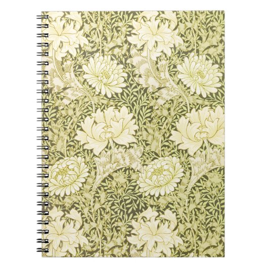 William Morris Chrysanthemum Muster Notizblock (Vorderseite)