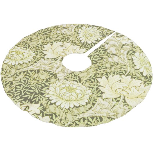 William Morris Chrysanthemum Muster Polyester Weihnachtsbaumdecke (Schrägansicht)