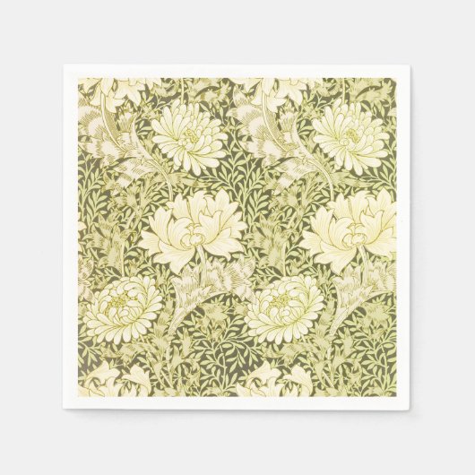 William Morris Chrysanthemum Muster Serviette (Vorderseite)