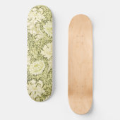 William Morris Chrysanthemum Muster Skateboard (Vorderseite)