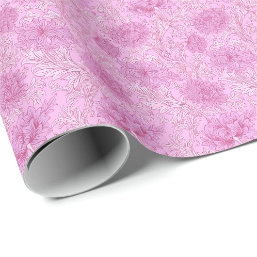 William Morris Chrysanthemum-Muster-Wrap-Papier Geschenkpapier (Rolleneckpunkt)