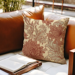 William Morris Chrysanthemum-Muster-Wurfkissen Kissen
