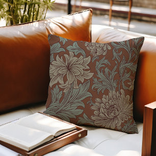 William Morris Chrysanthemum-Muster-Wurfkissen Kissen