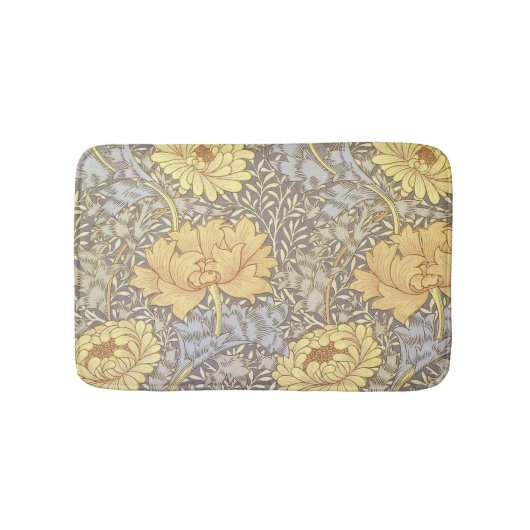 William Morris Chrysanthemum-Mutter-Blumen Badematte (Vorderseite)