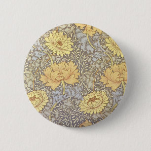 William Morris Chrysanthemum-Mutterblumen Button