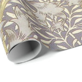 William Morris Chrysanthemum-Mutterblumen Geschenkpapier (Rolleneckpunkt)