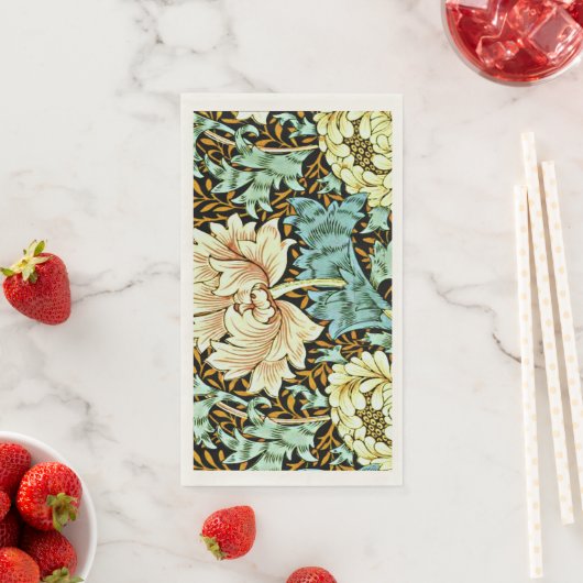 William Morris - Chrysanthemum Pastels Serviette (Beispiel)