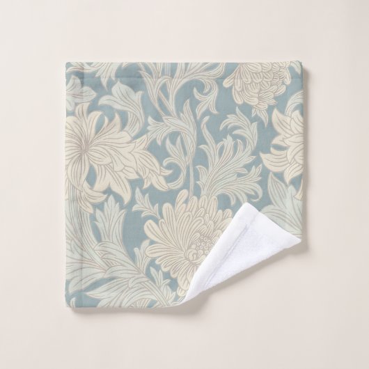 William Morris Chrysanthemum Pattern Badhandtuch Set (Waschlappen)