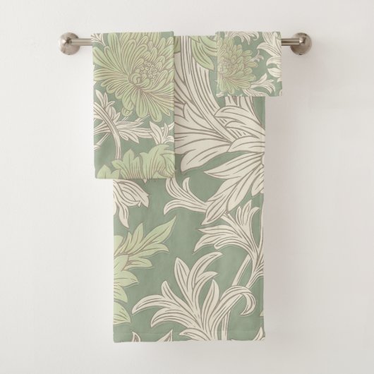 William Morris Chrysanthemum Pattern Bath Towel Se Badhandtuch Set (Insitu)