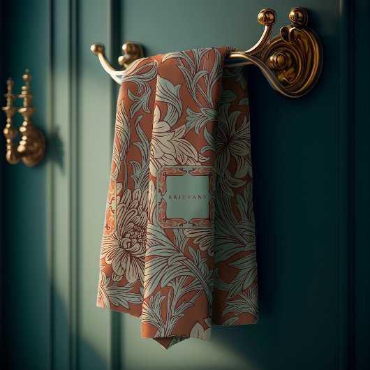 William Morris Chrysanthemum Pattern Bath Towel Se Badhandtuch Set