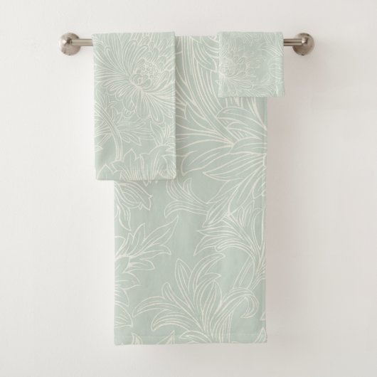 William Morris Chrysanthemum Pattern Bath Towel Se Badhandtuch Set (Insitu)