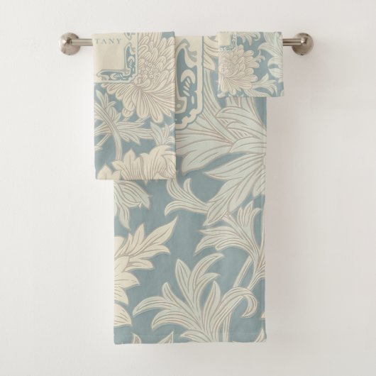 William Morris Chrysanthemum Pattern Bath Towel Se Badhandtuch Set (Insitu)
