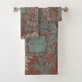 William Morris Chrysanthemum Pattern Bath Towel Se Badhandtuch Set (Insitu)