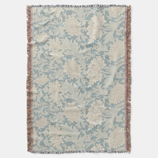 William Morris Chrysanthemum Pattern Decke (Vorderseite Vertikal)