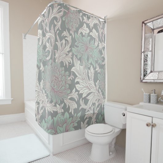 William Morris Chrysanthemum Pattern Dusche Curtai Duschvorhang (Beispiel)
