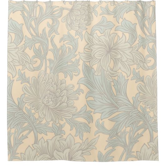 William Morris Chrysanthemum Pattern Dusche Curtai Duschvorhang (Vorderseite)