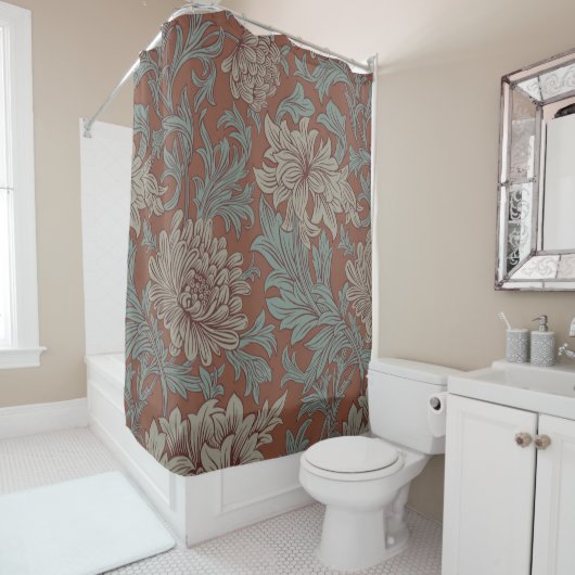 William Morris Chrysanthemum Pattern Dusche Curtai Duschvorhang (Beispiel)