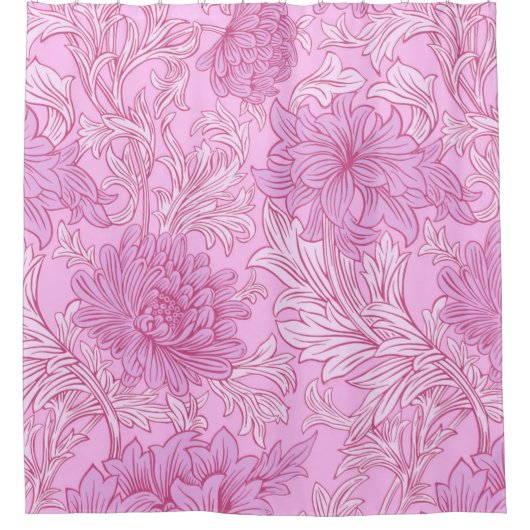 William Morris Chrysanthemum Pattern Dusche Curtai Duschvorhang (Vorderseite)