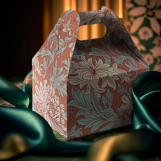 William Morris Chrysanthemum Pattern Favor Box Geschenkschachtel