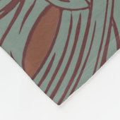 William Morris Chrysanthemum Pattern Fleece Blanke (Ecke)