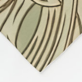 William Morris Chrysanthemum Pattern Fleece Blanke (Ecke)