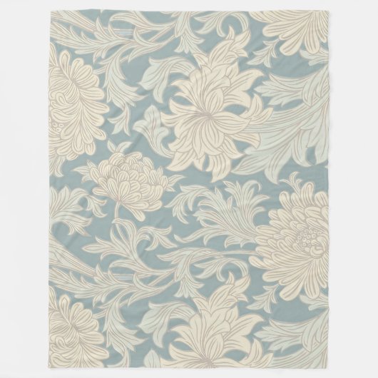 William Morris Chrysanthemum Pattern Fleecedecke (Vorderseite)