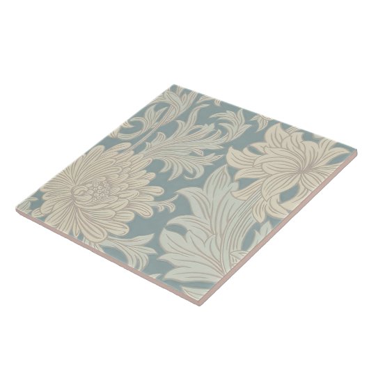 William Morris Chrysanthemum Pattern Fliese (Seite)