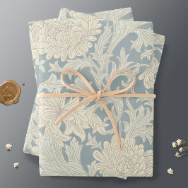 William Morris Chrysanthemum Pattern Geschenkpapier Set