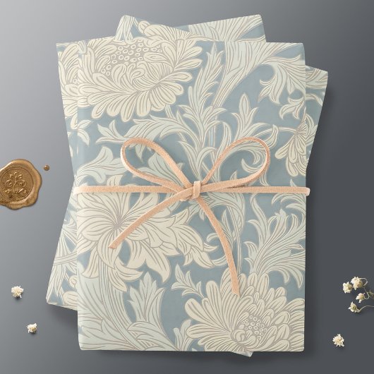 William Morris Chrysanthemum Pattern Geschenkpapier Set