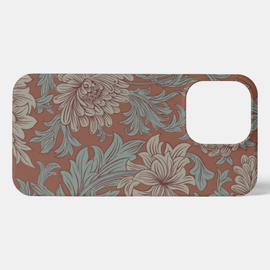 William Morris Chrysanthemum Pattern iPhone Case Hülle (Rückseite (Horizontal))