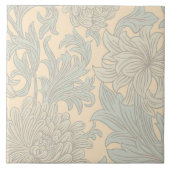 William Morris Chrysanthemum Pattern Keramik Tile Fliese (Vorderseite)
