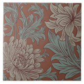 William Morris Chrysanthemum Pattern Keramik Tile Fliese (Vorderseite)